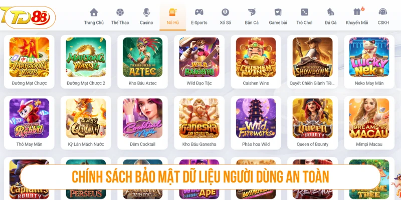 Chính Sách Bảo Mật TD88 - An Toàn Tuyệt Đối Cho Người Chơi Chính sách bảo mật dữ liệu người dùng của nhà cái