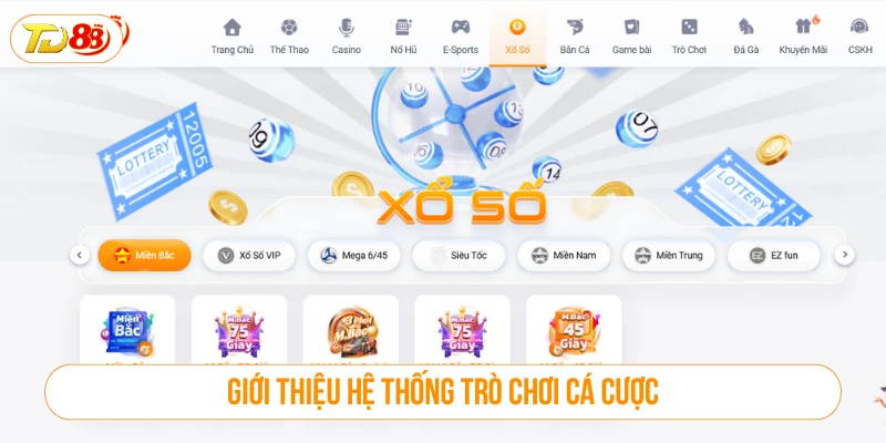 Giới thiệu hệ thống trò chơi cá cược tại nhà cái