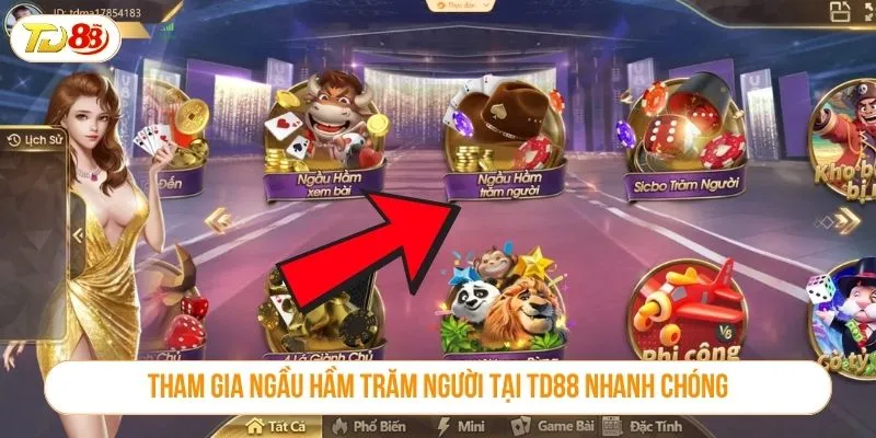 Tham gia ngầu hầm trăm người tại TD88 nhanh chóng